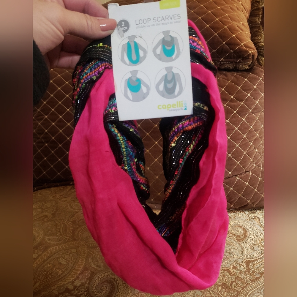 New Girls 2 pack loop scarves
